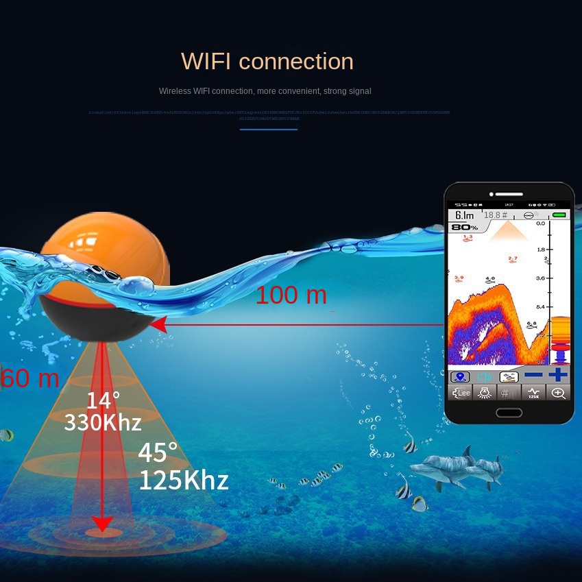 new Dual-Frequency Smart WiFi  - Fish Finder recension och pris