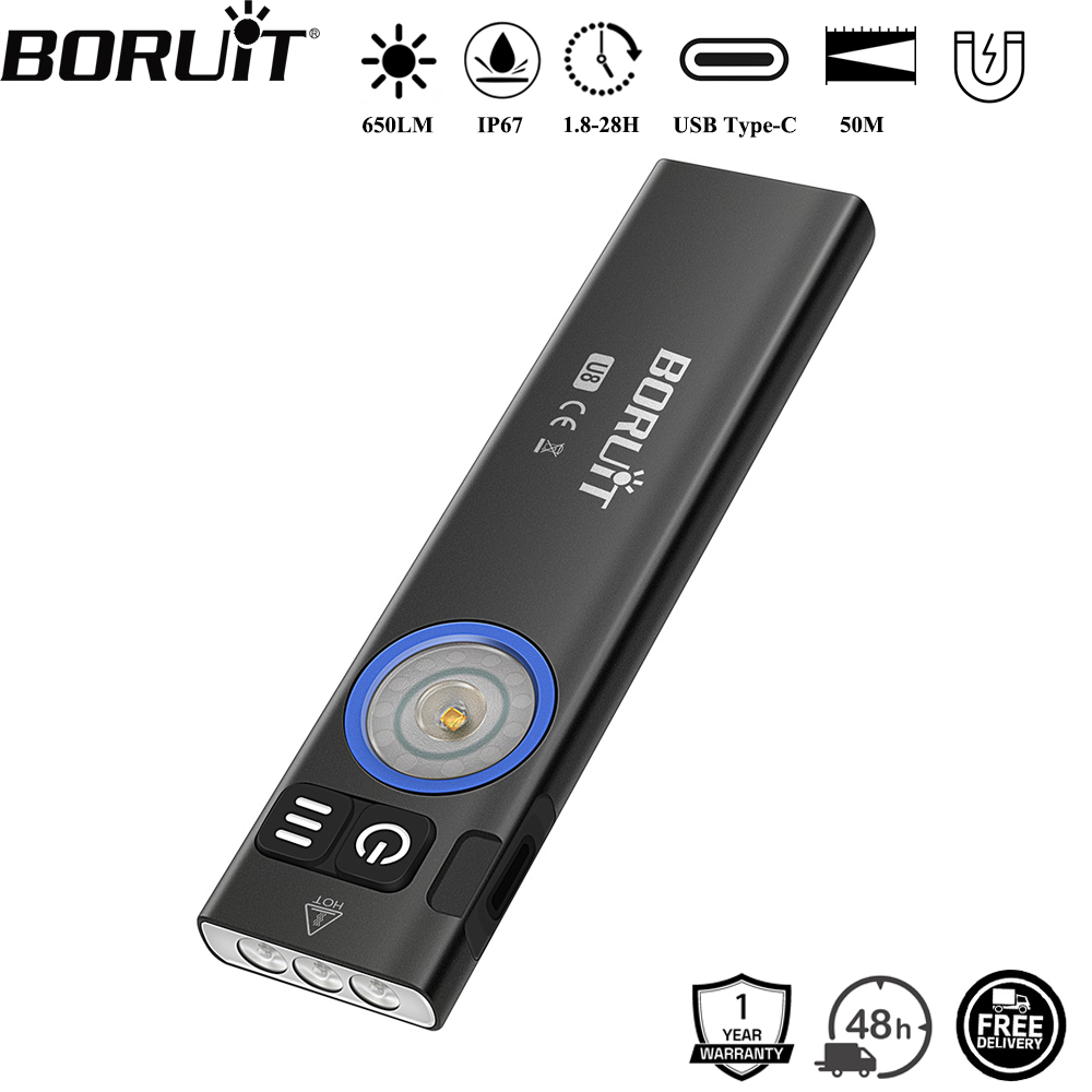 BORUiT U8 650LM EDC LED Flashl - Fishing Light recension och pris