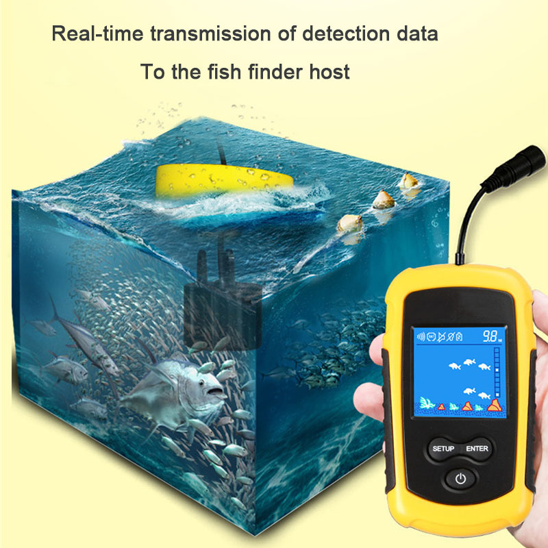 100M Wired Color Screen Portab - Fish Finder Portable recension och pris