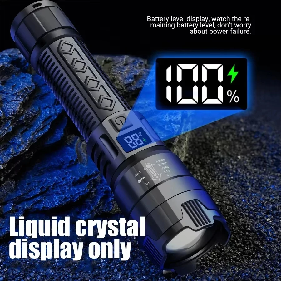 Tactical LED Flashlight 2000LM - Fishing Light recension och pris