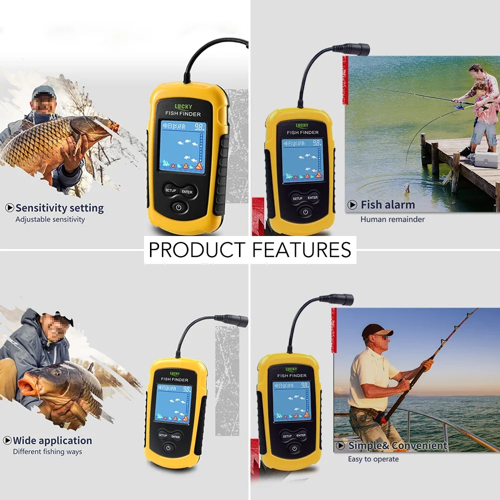 Lucky LCD Color Screen Portabl - Fish Finder Gps recension och pris