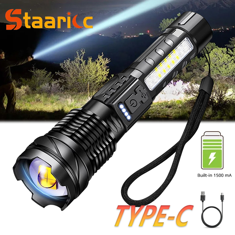 Powerful XHP50 LED Flashlight  - Fishing Light recension och pris