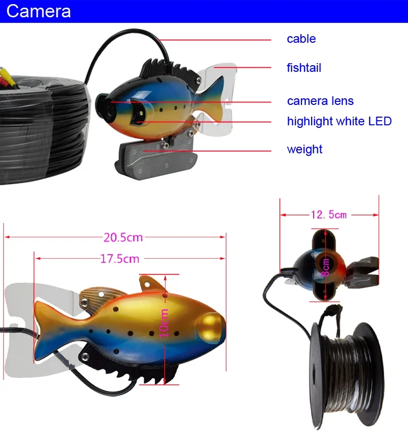 SY801 Full Waterproof Underwat - Fish Finder Portable recension och pris