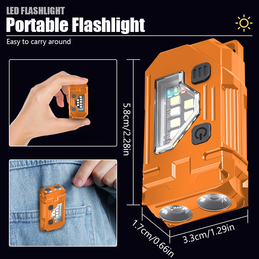 Mini Keychain EDC Flashlight R - Fishing Light recension och pris