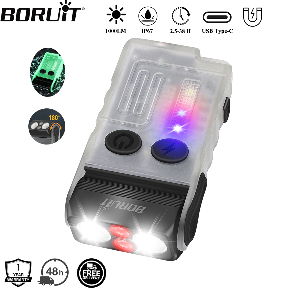 BORUiT V20 Buzzer EDC LED Keyc - Fishing Light recension och pris