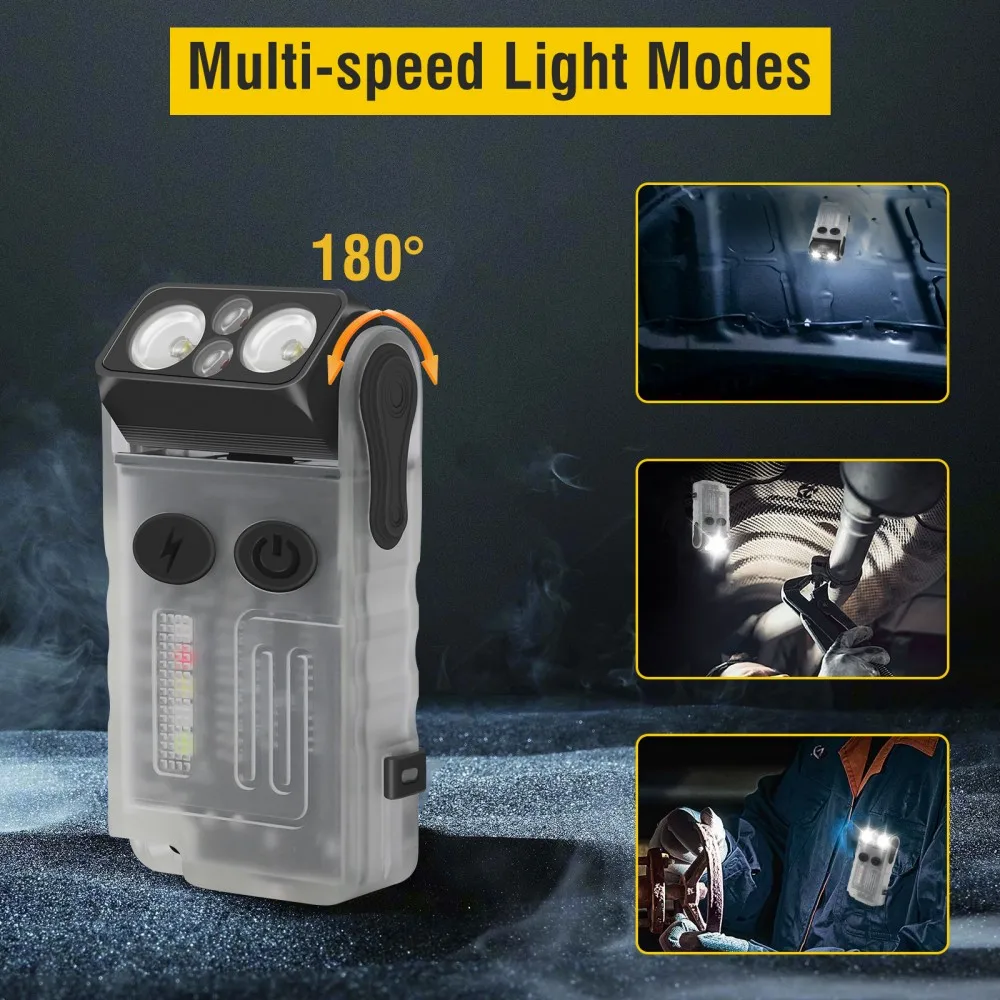BORUiT V20 Buzzer EDC LED Keyc - Fishing Light recension och pris